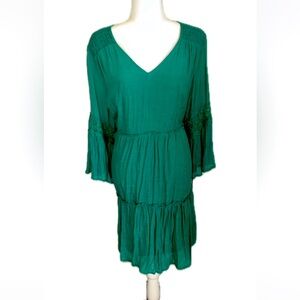 Indigo Rose Green Flowy Midi Dress size 2X